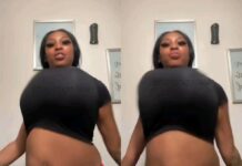 Girl’s Out Here Doing the Baby Boo Challenge, and Those Boobs Are Just Swinging, Man!