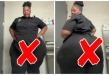 Big Girl Shows Off Her Booty in Work Uniform—Could This Get You Fired?