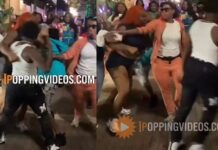 Female Stud Defeats Woman With Orange Hair in Intense Street Fight