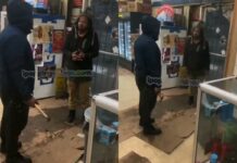 Hammer Drama in the Aisles: Dude Pulls Up on Alleged Car Thief Inside the Store
